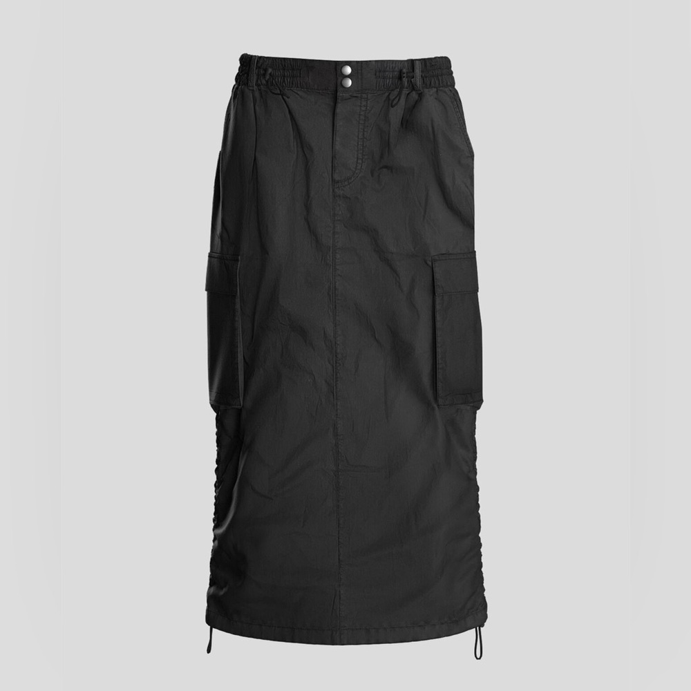 GARAGE Grey Parachute Cargo Skirt